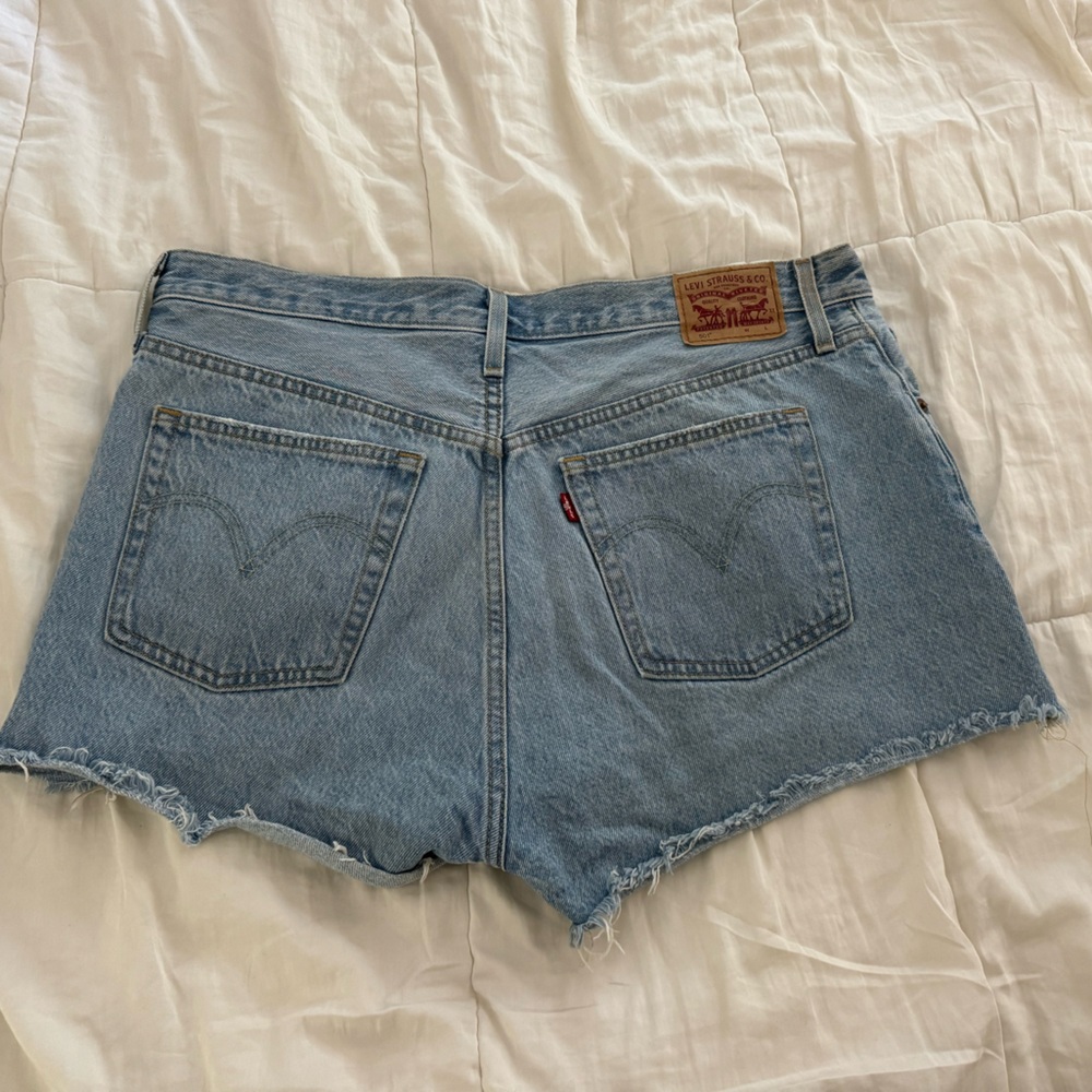 Levi’s 501 High Waisted Button Up Jean Shorts